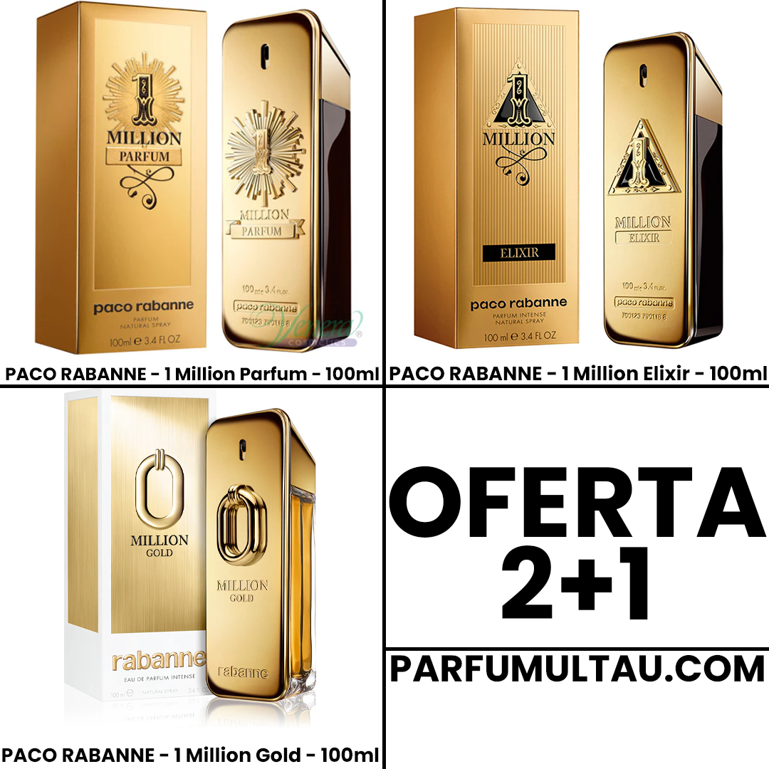 Oferta 2+1: 1 Million Parfum, Elixir & Gold